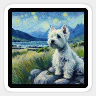 A Westie’s Reverie Sticker